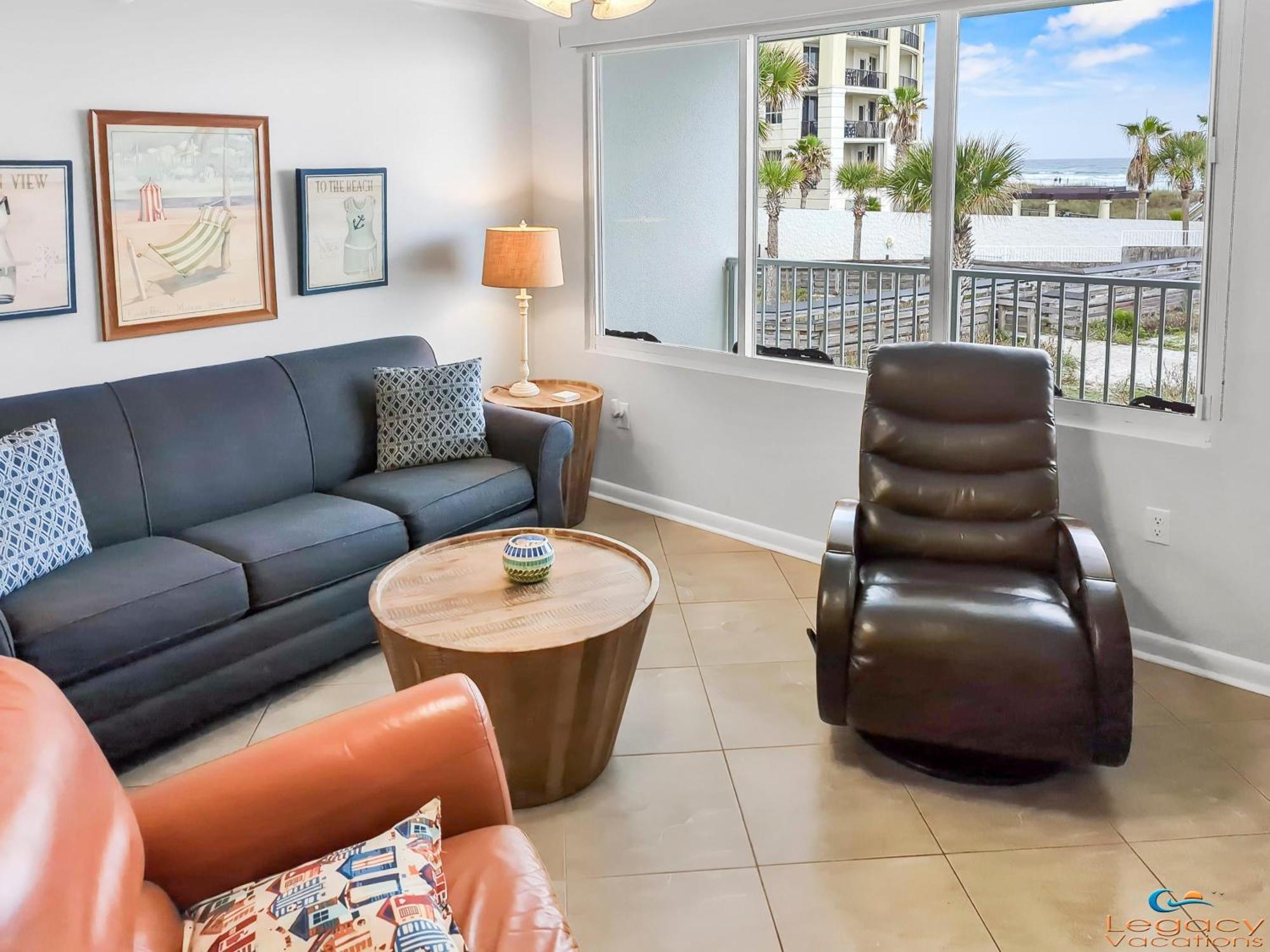 Is9-Cozy Upstairs Beachfront Condo - King Beds 沃尔顿堡滩 外观 照片